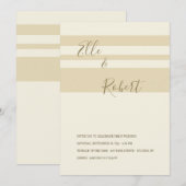 Einladung von Streifen (Vorne/Hinten)