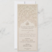 Einladung von Sublime Cream Islamic Lace Wedding (Vorderseite)