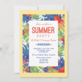 Einladung von Summer Party Foliage (Vorderseite)