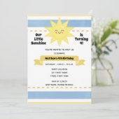 Einladung von Sun Birthday (Stehend Vorderseite)