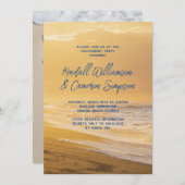 Einladung von Sunrise Beach Engagement (Vorne/Hinten)