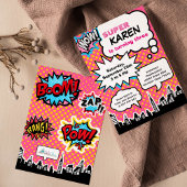 Einladung von Superheldin Birthday