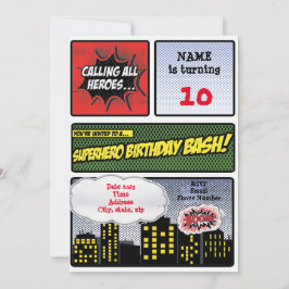 Einladung von Superhero
