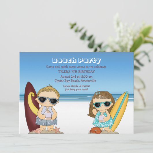 Einladung von Surfern mit halbem Ziel (Stehend Vorderseite)