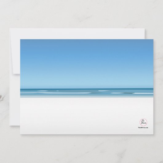 Einladung von Surfern mit halbem Ziel (Rückseite)