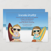 Einladung von Surfern mit halbem Ziel (Vorne/Hinten)