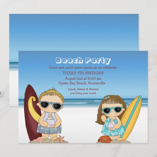 Einladung von Surfern mit halbem Ziel (Vorne/Hinten)