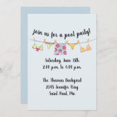 Einladung von Swimsuit (Vorne/Hinten)