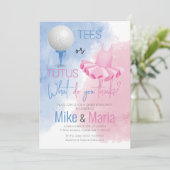 Einladung von T-Shirts oder Tutus (Stehend Vorderseite)