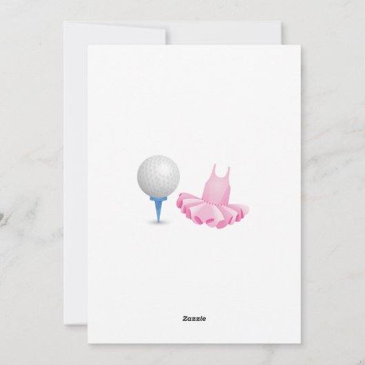 Einladung von T-Shirts oder Tutus (Rückseite)