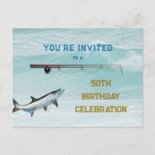 Einladung von Tarpon Fishing Erwachsenen Geburtsta Postkarte (Vorderseite)