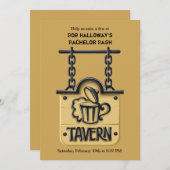 Einladung von Tavern Sign (Vorne/Hinten)