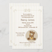 Einladung von Teddy Bear (Vorne/Hinten)