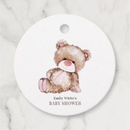 Einladung von Teddy Bear Baby Shower kann frühzeit Geschenkanhänger