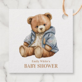 Einladung von Teddy Bear Baby Shower kann frühzeit Geschenkanhänger