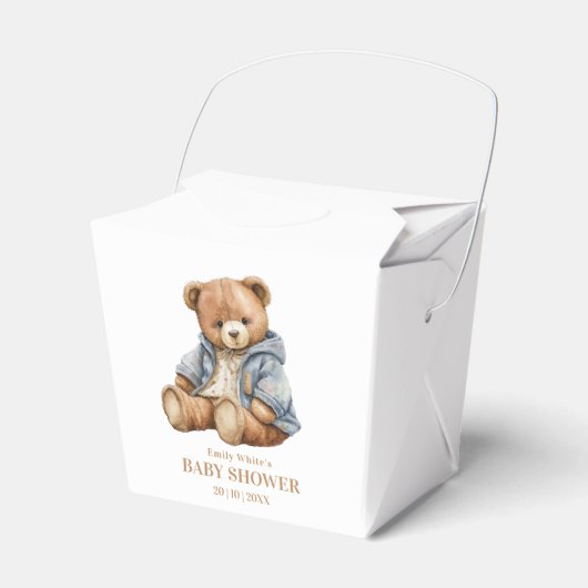 Einladung von Teddy Bear Baby Shower kann frühzeit Geschenkschachtel (Vorderseite)