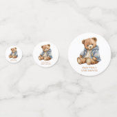 Einladung von Teddy Bear Baby Shower kann frühzeit Konfetti (Vorderseiten)