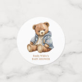 Einladung von Teddy Bear Baby Shower kann frühzeit Konfetti (Klein Vorderseite)