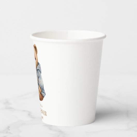 Einladung von Teddy Bear Baby Shower kann frühzeit Pappbecher (Links)