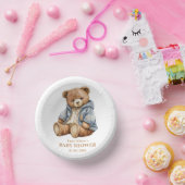 Einladung von Teddy Bear Baby Shower kann frühzeit Pappteller (Party)