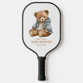 Einladung von Teddy Bear Baby Shower kann frühzeit Pickleball Schläger