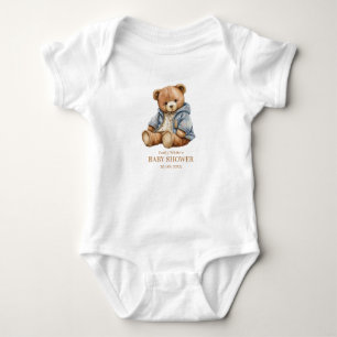 Einladung von Teddy Bear Baby Shower kann frühzeit Strampler