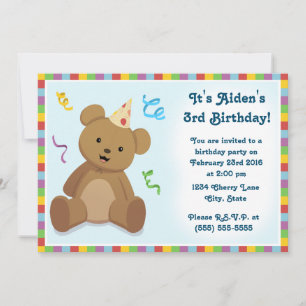 Einladung von Teddy Bear Children