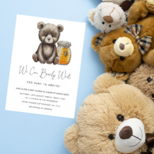 Einladung von Teddy Bearly Wait Baby Shower