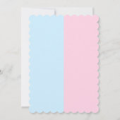 Einladung von Teddy Bears zur Aufdeckung von Babyd (Rückseite)