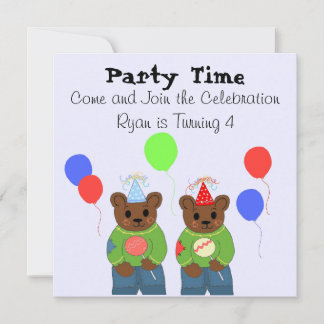 Einladung von Teddybear Birthday Party