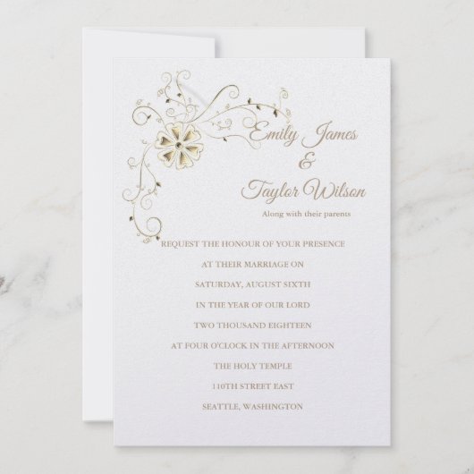 Einladung von Temple Wedding (Vorderseite)