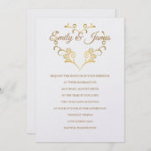 Einladung von Temple Wedding (Vorne/Hinten)