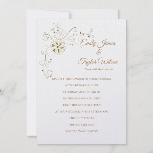 Einladung von Temple Wedding (Vorderseite)