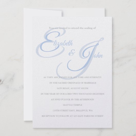 Einladung von Temple Wedding (Vorderseite)