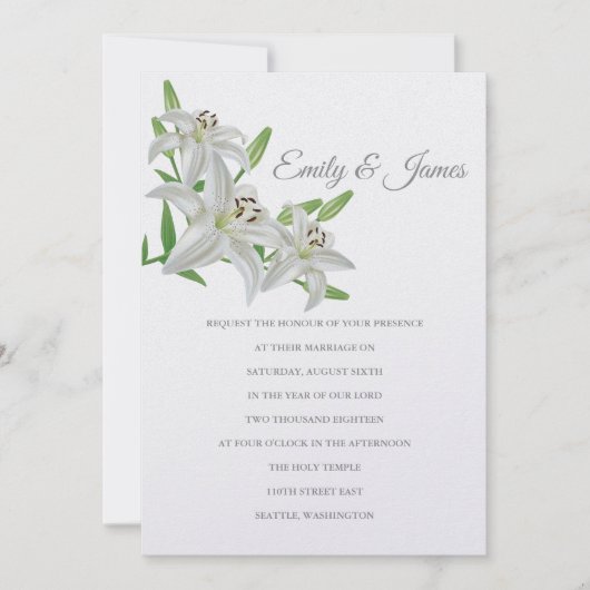 Einladung von Temple Wedding (Vorderseite)