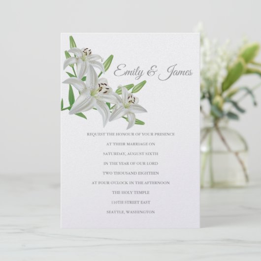 Einladung von Temple Wedding (Stehend Vorderseite)