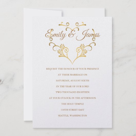 Einladung von Temple Wedding (Vorderseite)