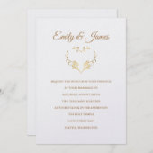 Einladung von Temple Wedding (Vorne/Hinten)