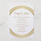 Einladung von Temple Wedding (Vorne/Hinten)