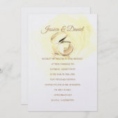 Einladung von Temple Wedding (Vorne/Hinten)