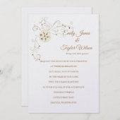 Einladung von Temple Wedding (Vorne/Hinten)