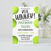 Einladung von Tennis (Stehend Vorderseite)