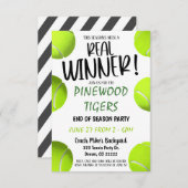 Einladung von Tennis (Vorne/Hinten)