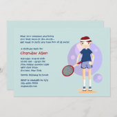 Einladung von Tennis Kid (Vorne/Hinten)