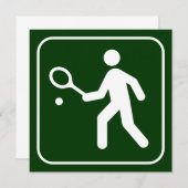 Einladung von Tennis-Symbolen (Vorne/Hinten)