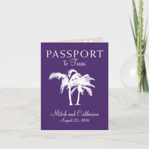 Einladung von Texas Wedding Passport