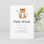 Einladung von Tiger Birthday (Stehend Vorderseite)