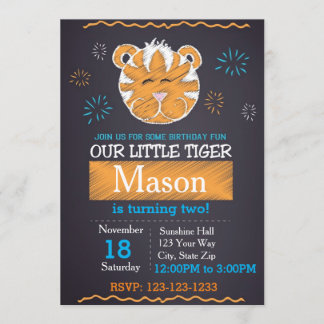 Einladung von Tiger Birthday