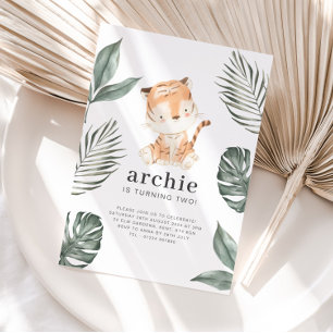 Einladung von Tiger Birthday