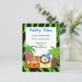 Einladung von Tiger und Lion zum Geburtstag (Stehend Vorderseite)